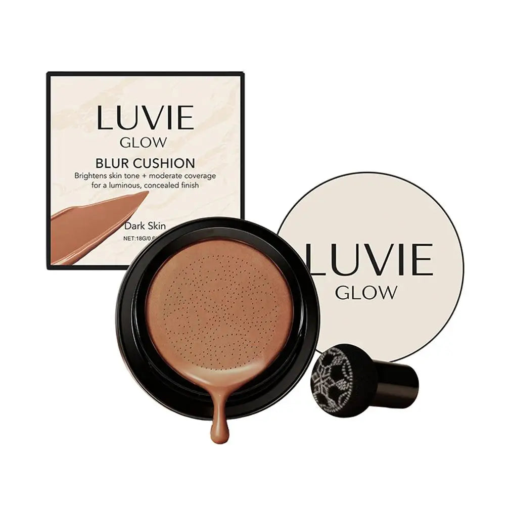 Glow Foundation Mushroom Head Air Cushion CC BB Cream Full Coverage Makeup Foundation Long Lasting Hydrating Even Skin Tone