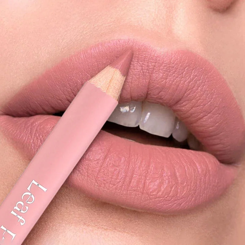 Nude Matte Lipstick Pencil Lipliner 12 Colors Waterproof Lip Liner Outline Lips Contour Makeup Matte Red Lipsticks Pen Cosmetics