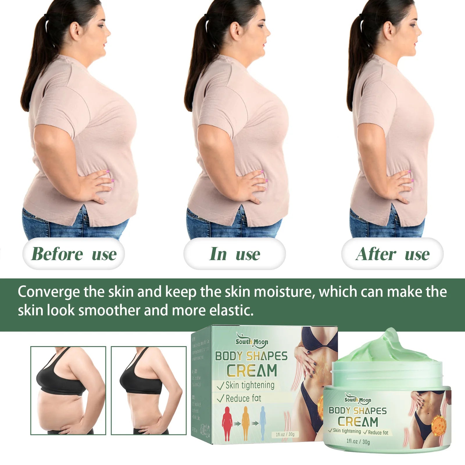 Fat Burn Slimming Cream Belly Firming Abdominal Muscle Sculpting Reduce Thigh Fat Metabolize Enhancer Cellulite Removal Cream