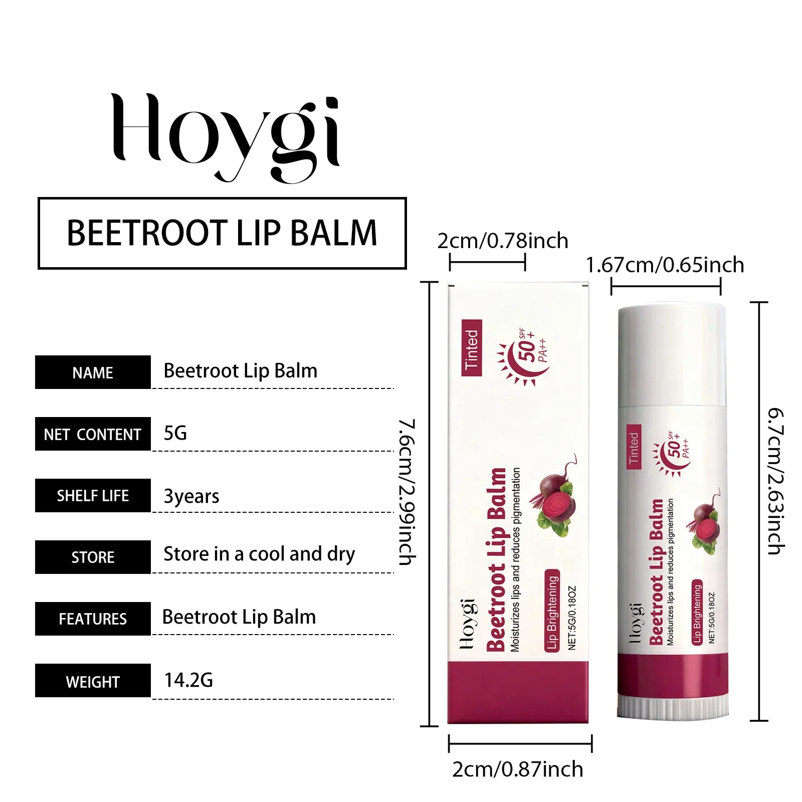 Sun Protective Lip Balm SPF50+ Nourishing Beetroot Brightening Ceramide Kojic Acid Moisturizing Fade Lip Lines Lipstick For Lips