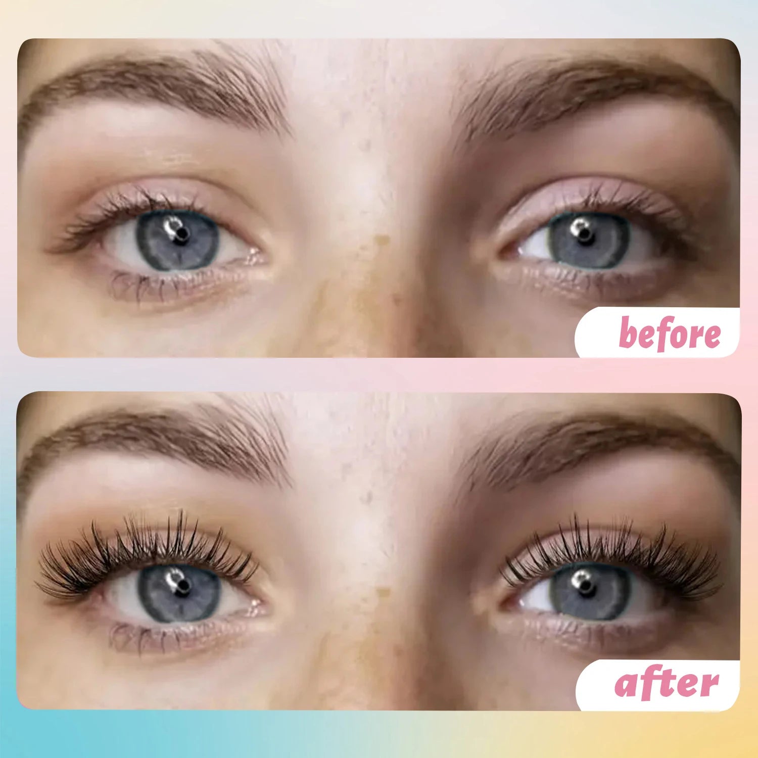 Self-Adhesive False Eyelashes, 96 Pieces, Wispy Natural Look, Black, for Home Use (D-Mix8-16 mm), Press-On Invisible Eyelashes Suitable for Beginners