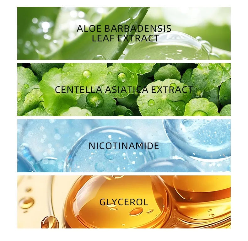 "Pure Aloe Vera Gel (300G) - 99% Natural for Face, Hair & Body, Sunburn Relief & Hydration, Non-Sticky"