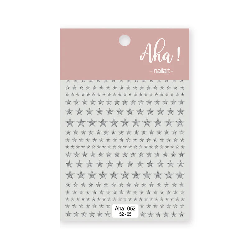 1pc Cute White Cloud Nail Stickers Ultra Thin Nail Art Stickers Self Adhesive Decals Star Moon/Flower/Clouds Kawaii Nail Decals