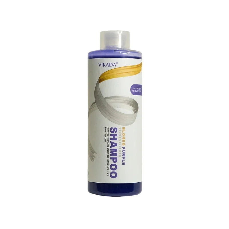 Gray Color Fixing Hair Dye Shampoo Cover Gray Hair Fade Yellow After Bleach Hair Shampoo Non-Irritating Purple Shampoo Blonde