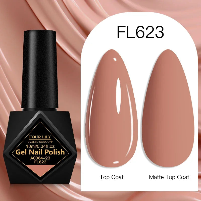 10ml Gel Nail Polish 162 Colors Nail Supplies Vernis Semi Permanent Nail Art Manicure Soak Off LED UV Gel Nail Varnishes Summer