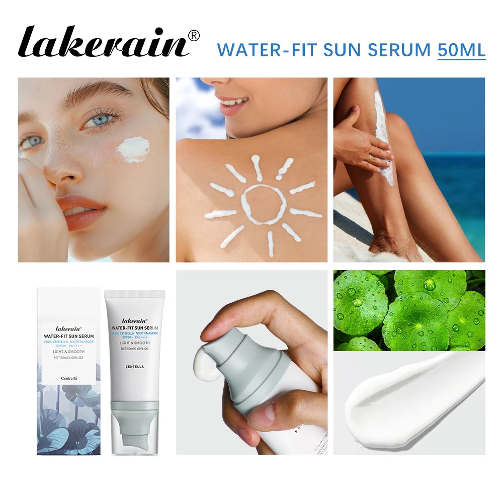 SPF50 Facial Centella Sunscreen Protector Solar Sunblock Skin Whitening Cream Korean Moisturizing Protector New Care Body