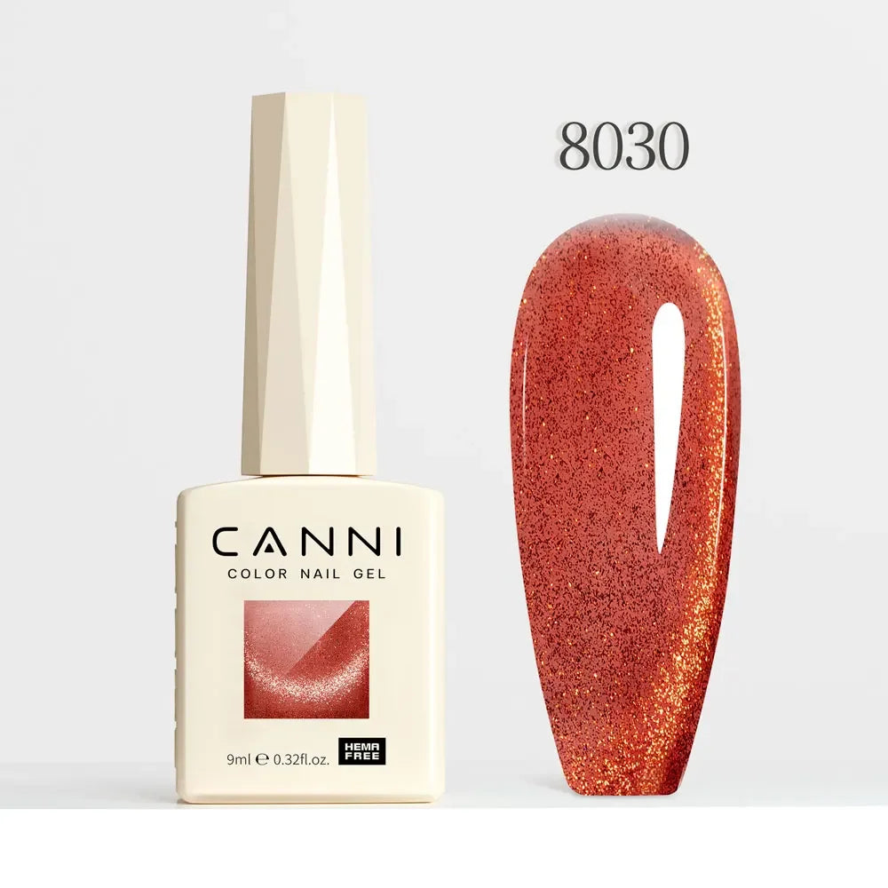 CANNI HEMA FREE TPO FREE 9ml Glitter Silver Cat Magnetic Gel Nail Polish Galaxy Diamond Full Coverage Pigmented Gel for Nail