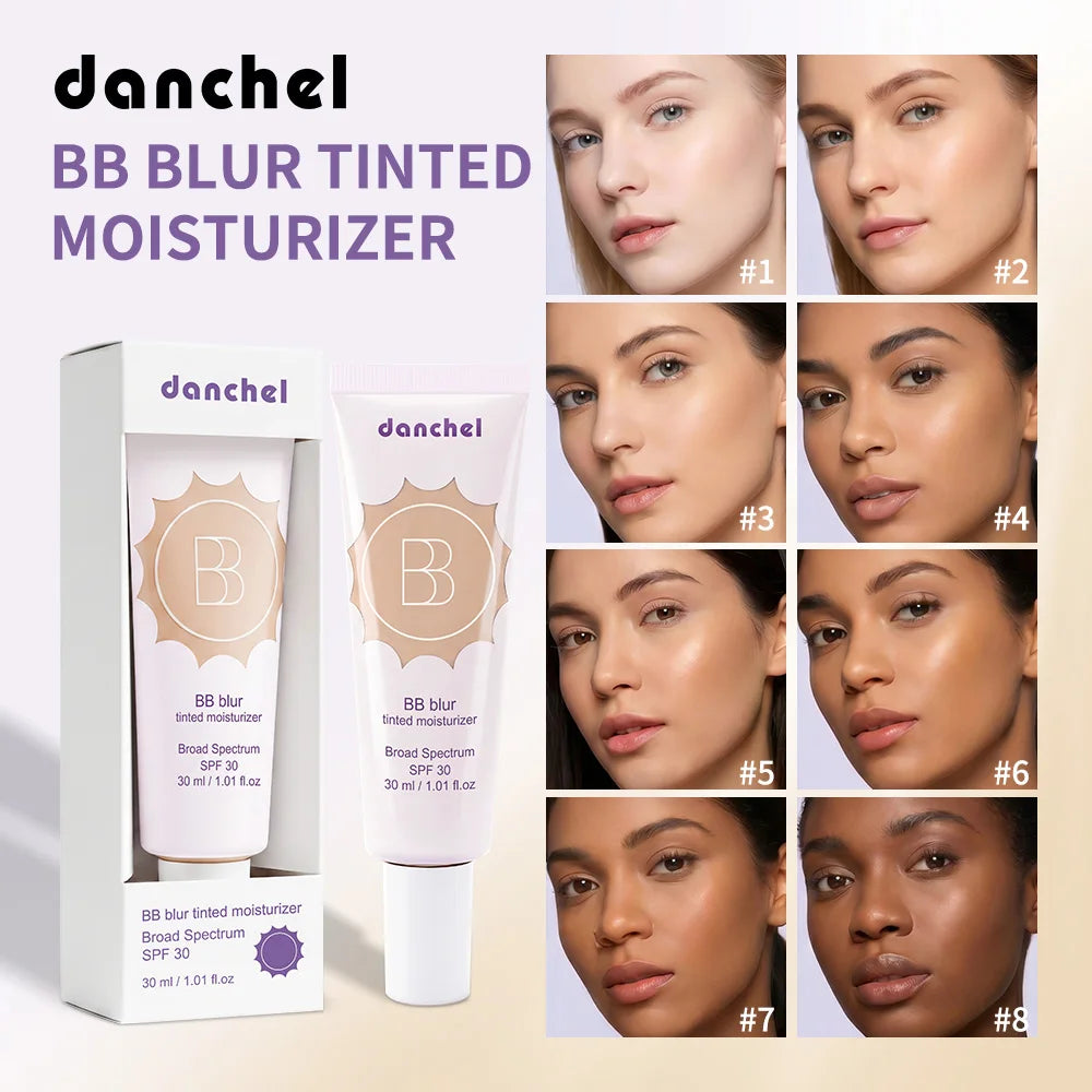 Matte Tinted Moisturizer BB Cream Long-Lasting Smooth Foundation Base Medium Coverage Blur Pores Even Skin Tone Non-greasy Makeu