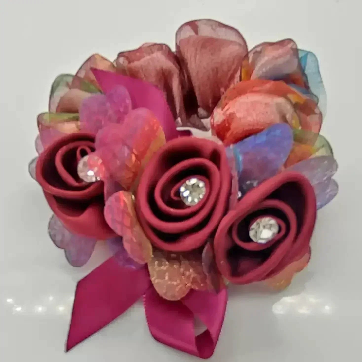 Women Lace Hair Scrunchies  Bow Hair Fantaisie Tie High Elasticity