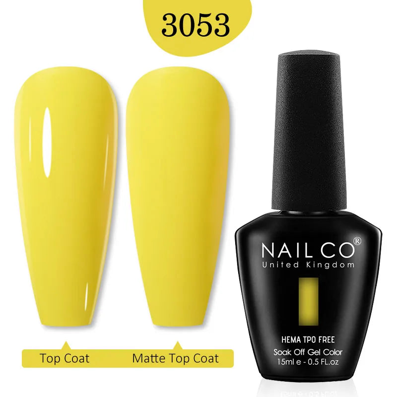 NailCO Pink Colors HEMA FREE Gel Nail Polish Nail Art Vernis Semi Permanent UV Lamp Gel Manicure for Nails Supplies Gel Polish