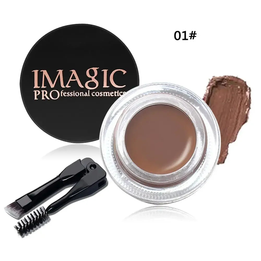 6 Colors Professional Eyebrow Gel Eyebrow Enhancer Brow Enhancers Tint Makeup Eyebrow Brown With Brow Brush Tools