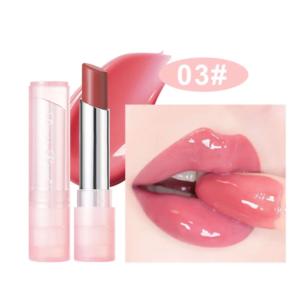 Pink Jelly Lipstick With Temperature Change Effect Moisturizing Lip Balm Long Lasting Nourishment Lip Gloss For Healthy Lips