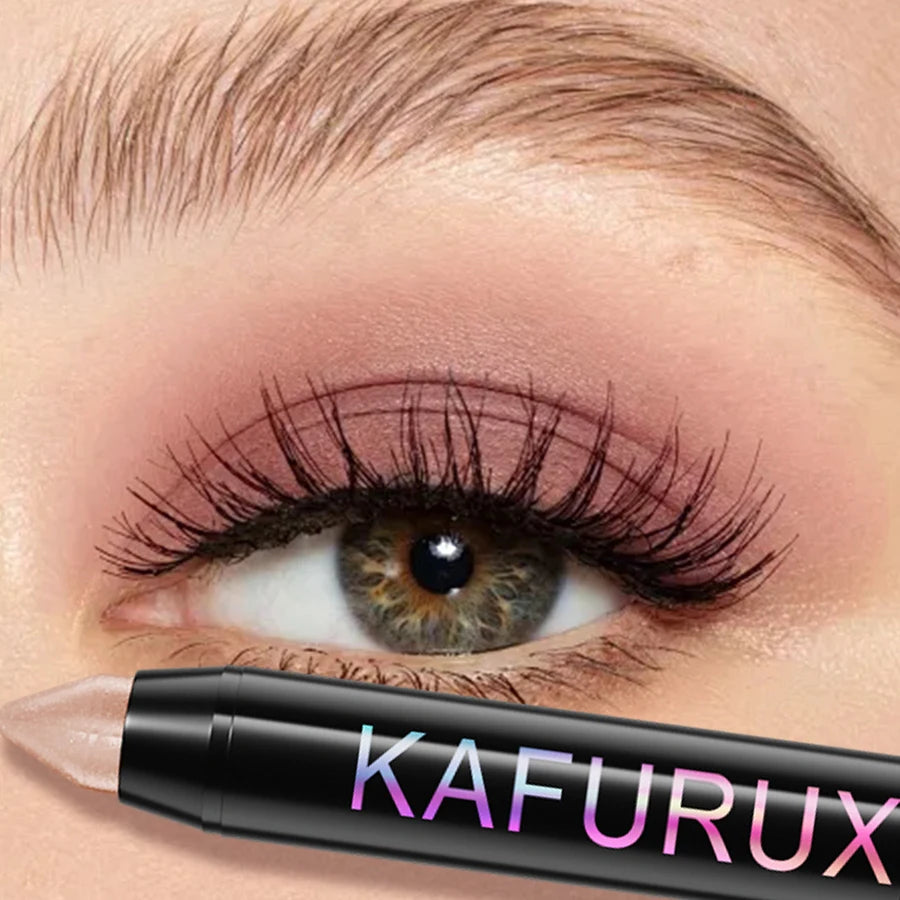 25 Colors 1PC Waterproof Eyeshadow Stick Long Lasting High Pigmented Shimmer Glitter Matte Brown Eye Shadow Korean Makeup Gifts