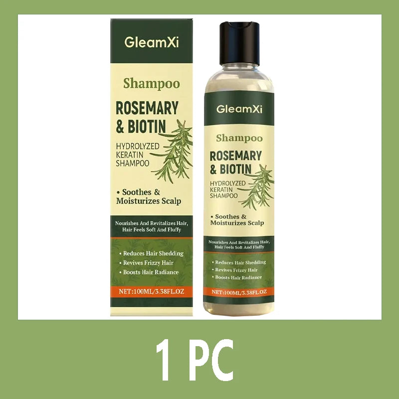 Rosemary Hair Regrowth Shampoo Thickening & Strengthening Shampoo with Hydrolyzed Keratin for Thinning Hair & Hair Loss