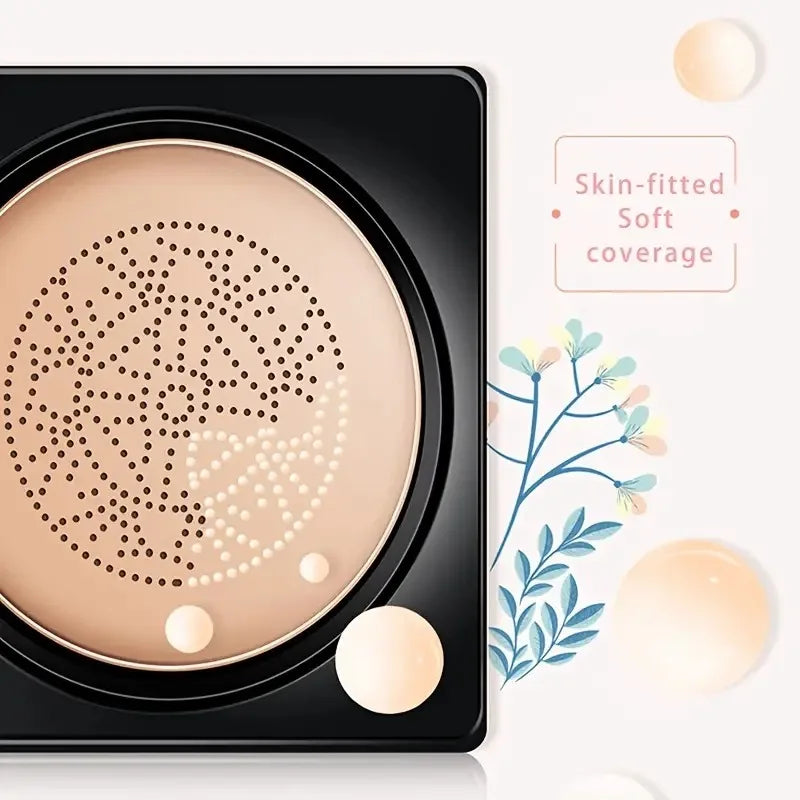 BB Cream Mushroom Head Air Cushion Powder Puff Moisturizing Brightening Foundation Concealer CC Cream Base Makeup Cosmetics Gift