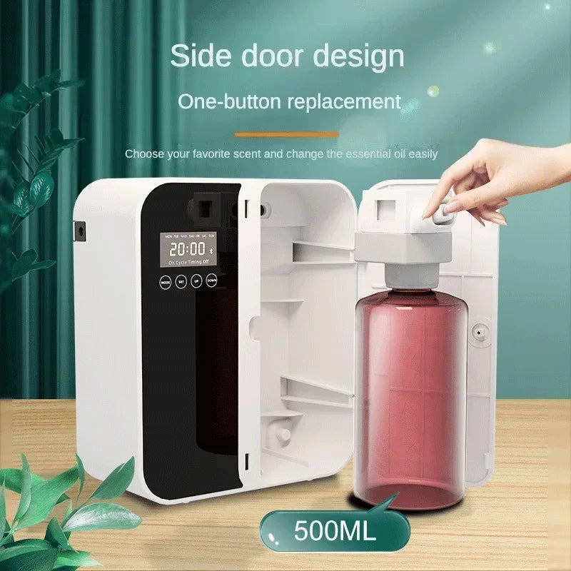 NAMSTE 1000m³ Scent Diffuser Machine Wall Mounted Fragrance Diffuser 500ML Essential Oils Diffuser Electric Home Air Freshener