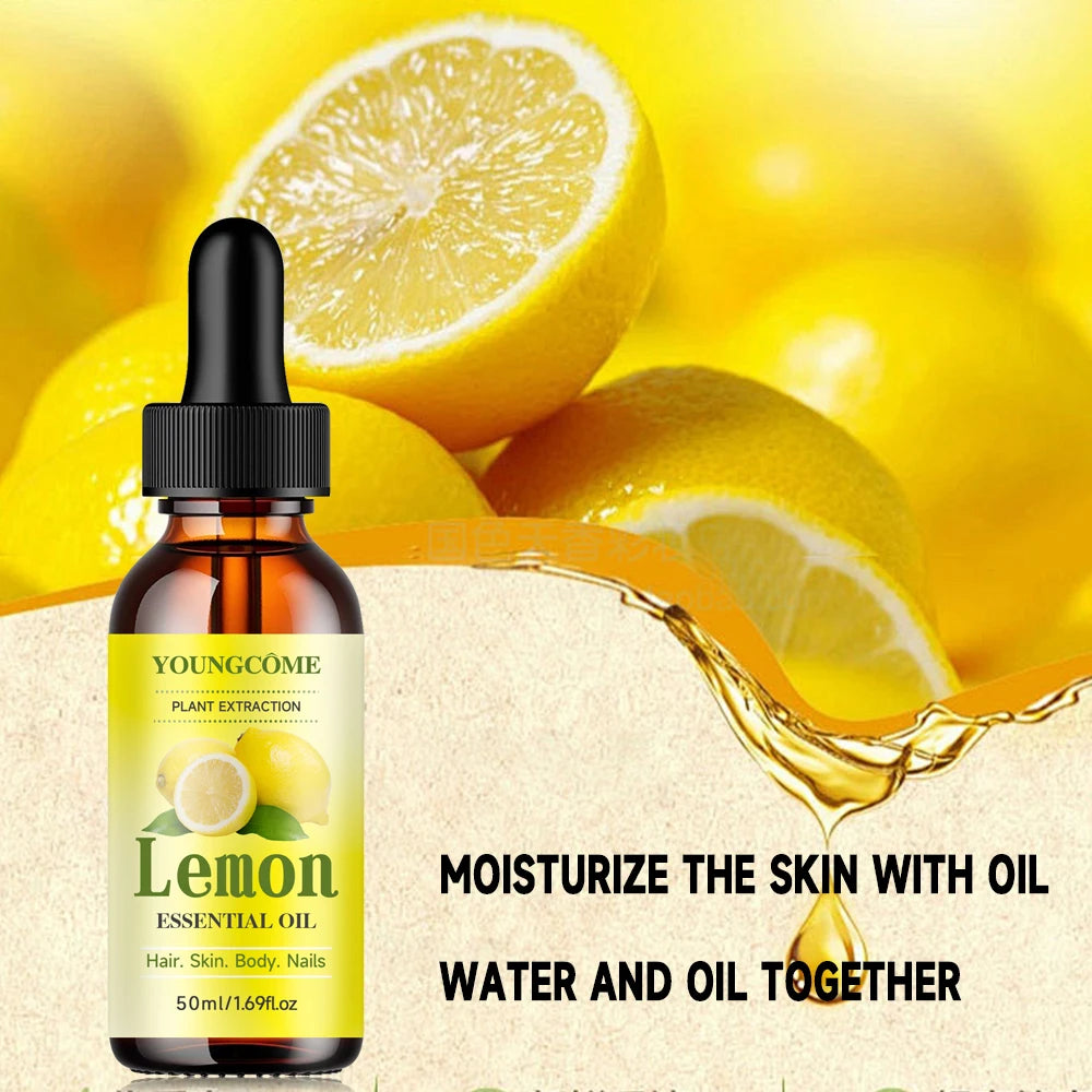 YOUNGCOME Natural Lemon Essential Oil Moisturizer/skin Moisture Supplement Suitable for Face Anti-wrinkle Face Essential Oil