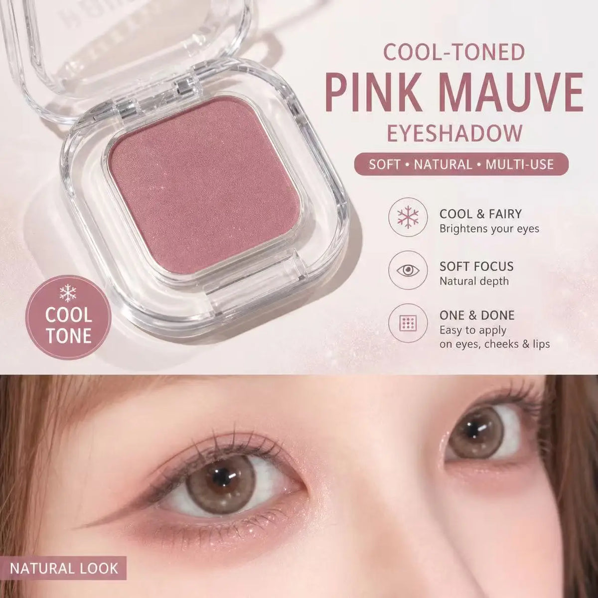 Herorange Low Saturation Matte Single Eyeshadow Waterproof Daily Holiday Gift Cosmetic