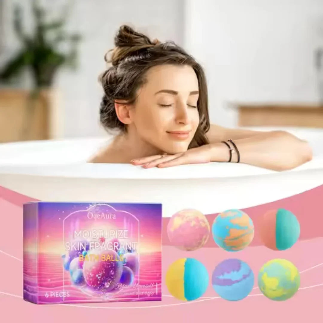 Bath Bombs For Children Adult Bathtub Bath Ball Persistent Fragrance Relieve Fatigue Stress Anxiety Relaxing Body Bath Bomb Set