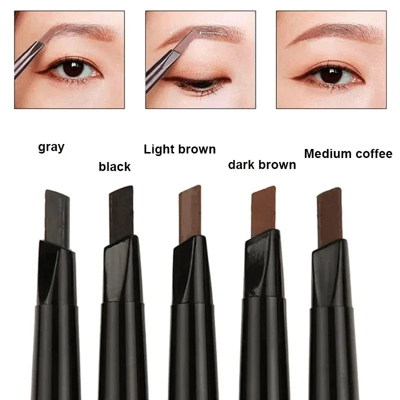 Double-headed Eyebrow Pencil Extremely Fine Waterproof Eyebrow Enhancers Long Lasting Brow Cosmetics Professional Brow Makeup