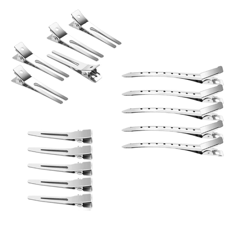 10-30Pcs Hair Care Clips Metal Steel Hairdressing Sectioning Clip Clamps Barber Hair Cut  Styling Tools Hair Root Fluffy Hairpin