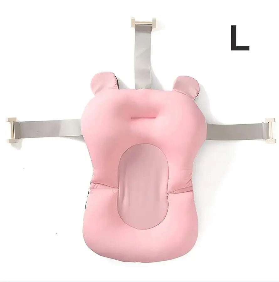 Baby Bath Seat Floating Water Pad Portable Foldable Baby Bathtub Pad Ajustable Bath Tub Shower Cushion Newborn Support Seat Mat