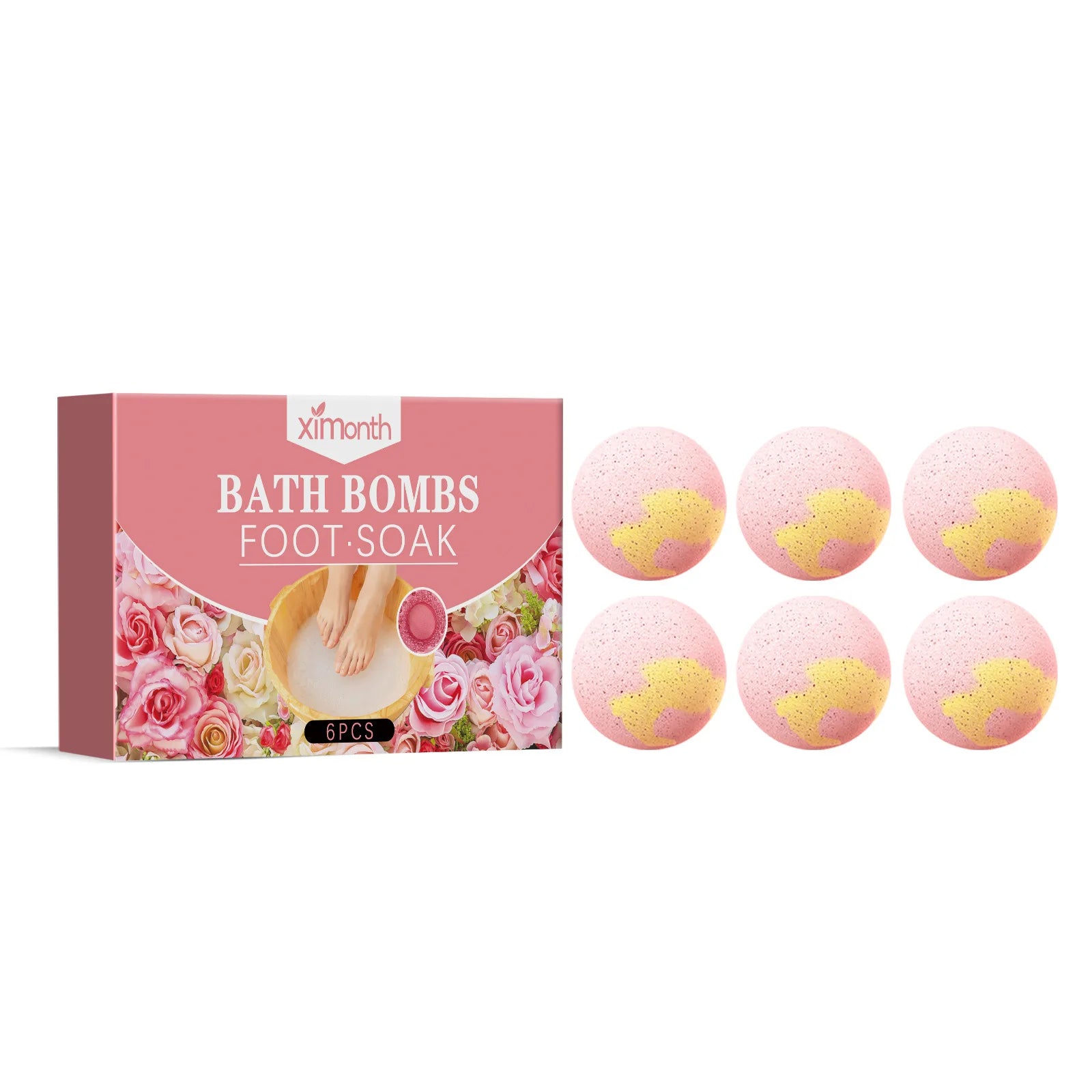 Bubble Bath Ball Bombs Flowers Scent Body Bathing Cleaning Relaxing Natural Herbal Essential Oil Anti Dry Cracking Foot Spa Bomb
