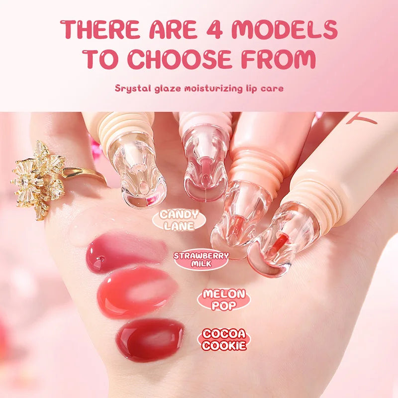 Tvlv Color Lip Gloss Lip Balm Lip Oil Three-In-One |   Autumn and Winter Essential Moisturizing Lip Care, Lip Wrinkle Reduction, Anti-Cracking, and Brightening