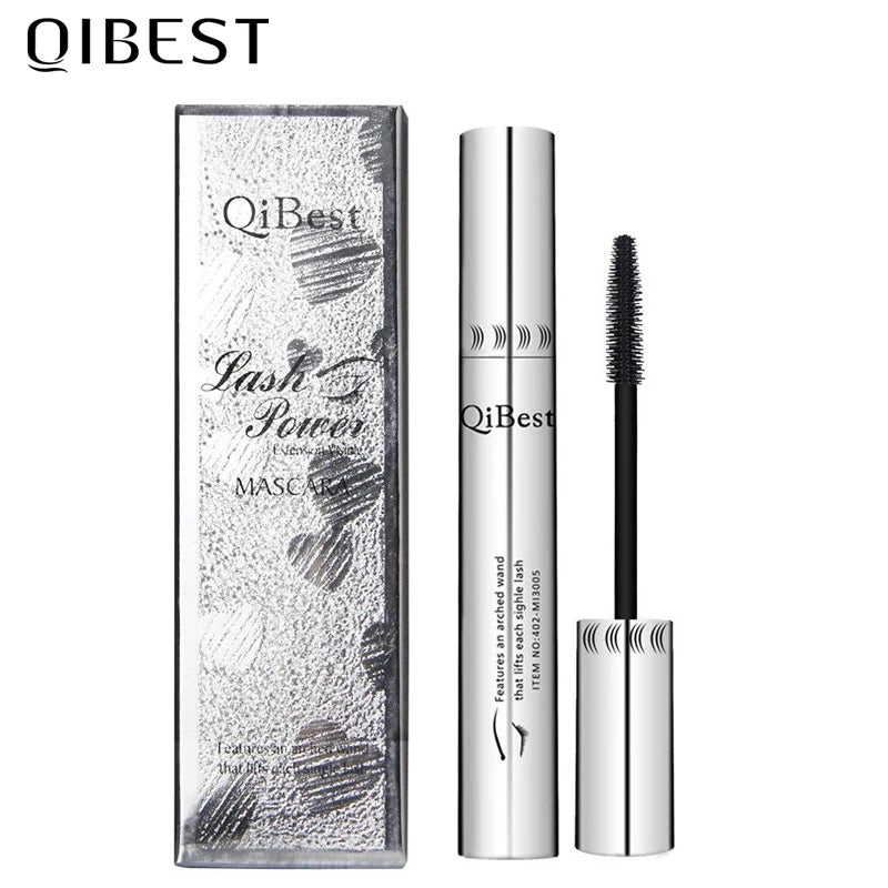QIBEST 4D Silk Fiber Eyelash Mascara Waterproof Black Mascara For Eyelash Extension Thick Lift Lengthening Lasting Makeup Rimel