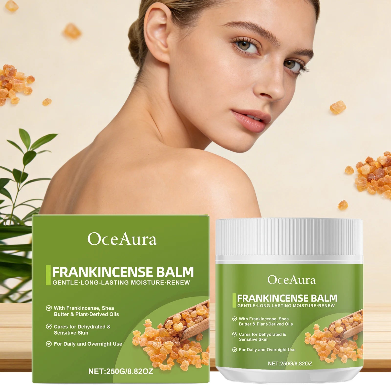 Shea Butter Oil Body Cream Long-Lasting Moisturizing Improve Dryness Deep Nourishing Frankincense Balm Hydrating Body Skin Care