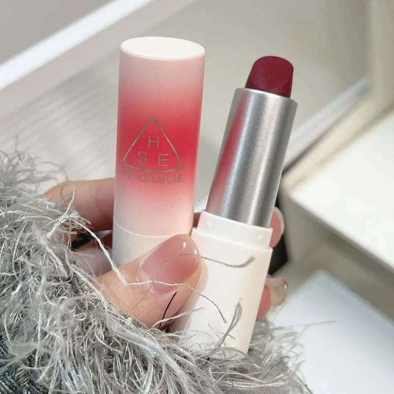 HERORANGE Yarn Felt Velvet Fog Matte Lipstick Fog Face Velvet Color Holding Makeup Lifting Color Whitening Lipstick