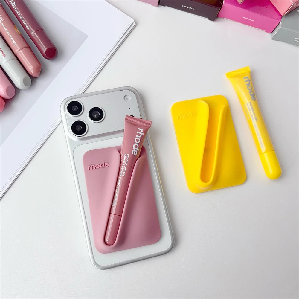 Rhode New Style Lip Gloss Ribbon Color Magnetic Snap-on Lipstick Stand Holder Makeup Limited Edition Long Lasting Lip Glosses