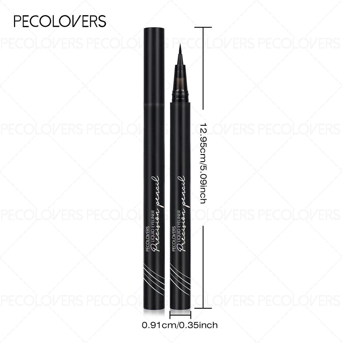 5PCS Smooth Liquid Eyeliner, Tip-resistant, Waterproof, Quick-drying, Soft, Perfect for Precision and Dramatic Eye Appearance