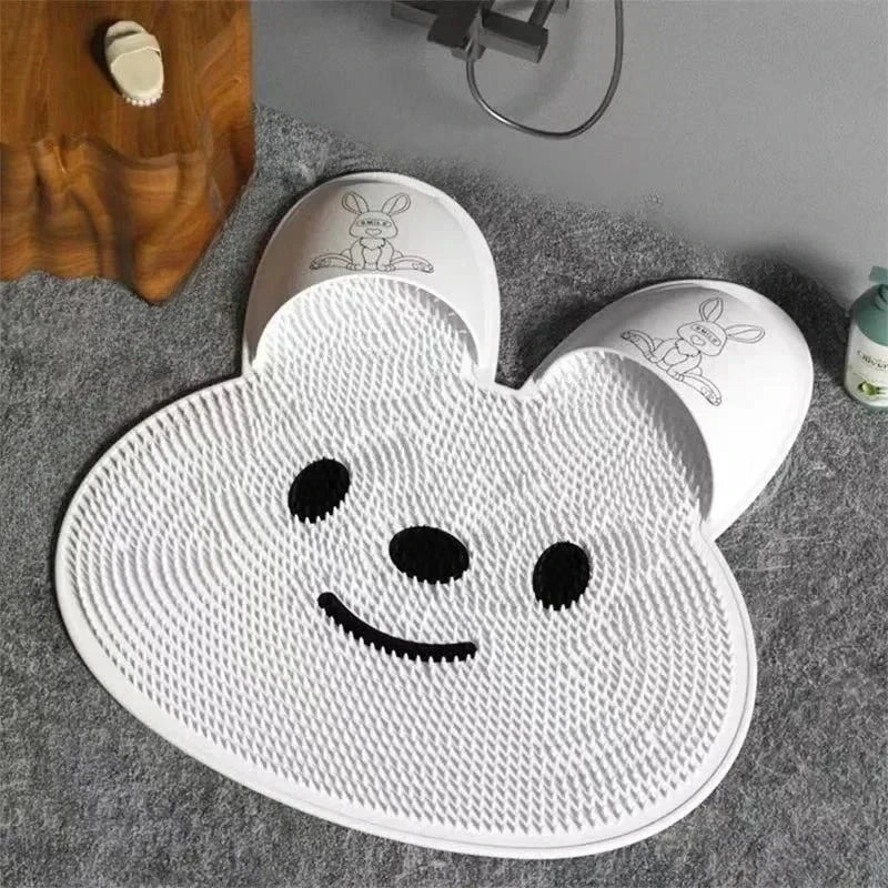 Rabbit Foot Rubbing, Foot Washing, Foot Massage, Anti-Slip Pad, Bathroom Scrubbing, Shower Room Floor Mat