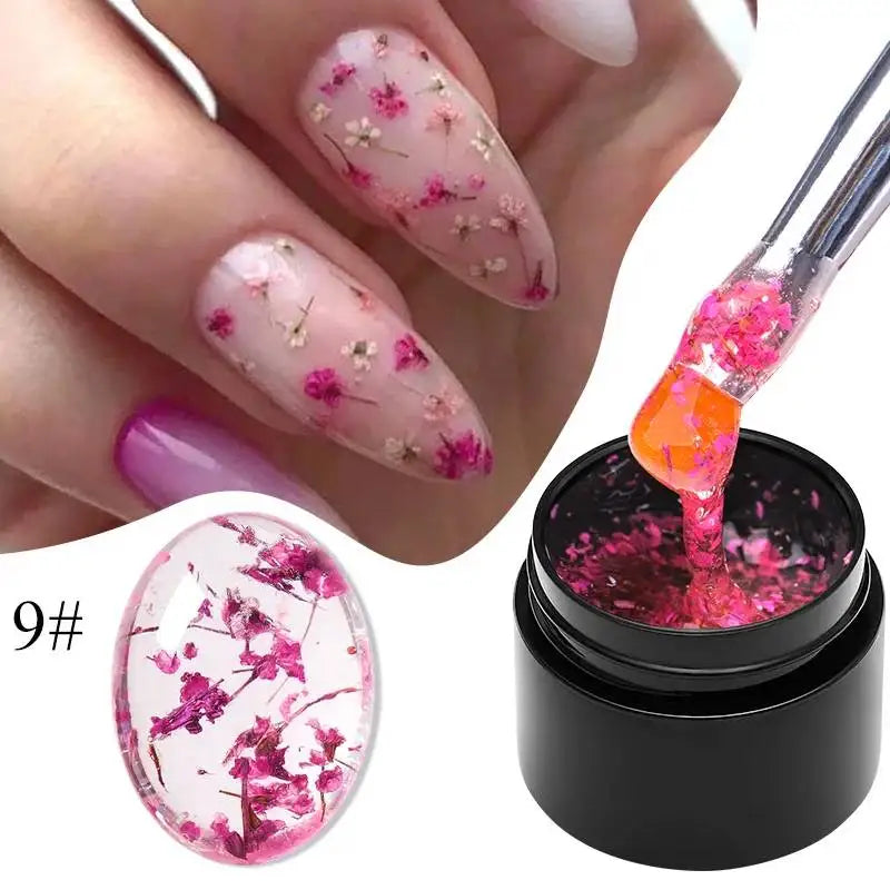 8ML Glitter Gel Nail Polish Shining Mineral Sequins Soak Off UV LED Nail Gel Semi Permanent Nail Art Supplies for Manicure