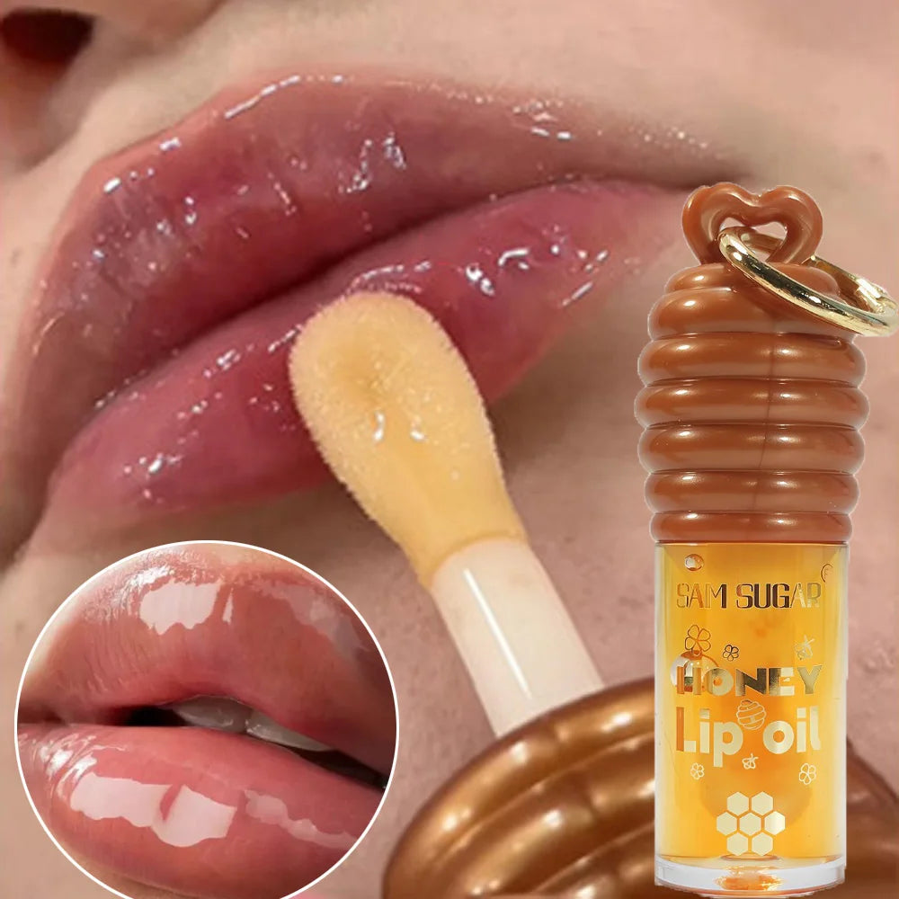 Clear Crystal Jelly Lip Gloss Moisturizing Honey Lip Oil NonSticky Sexy Shimmer Gloss Lip Glaze Korean Fashion Hydration Makeup