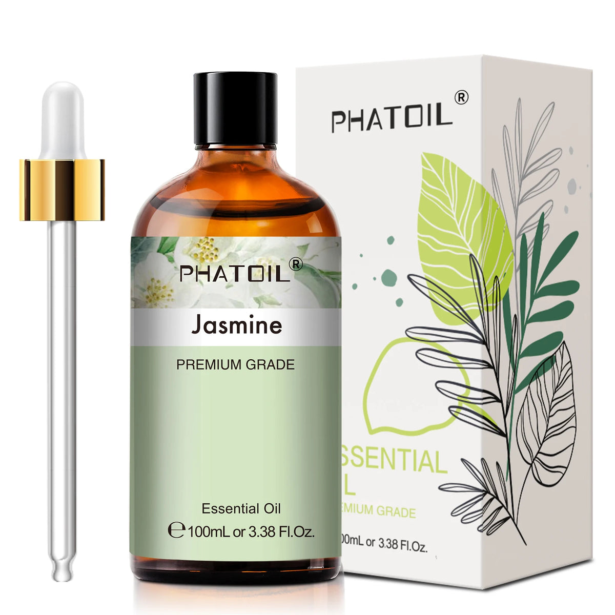 PHATOIL 100ml Premium Essential Oil Sandalwood Lavender Eucalyptus Peppermint Lemongrass Vanilla Aromatherapy Essential Oils