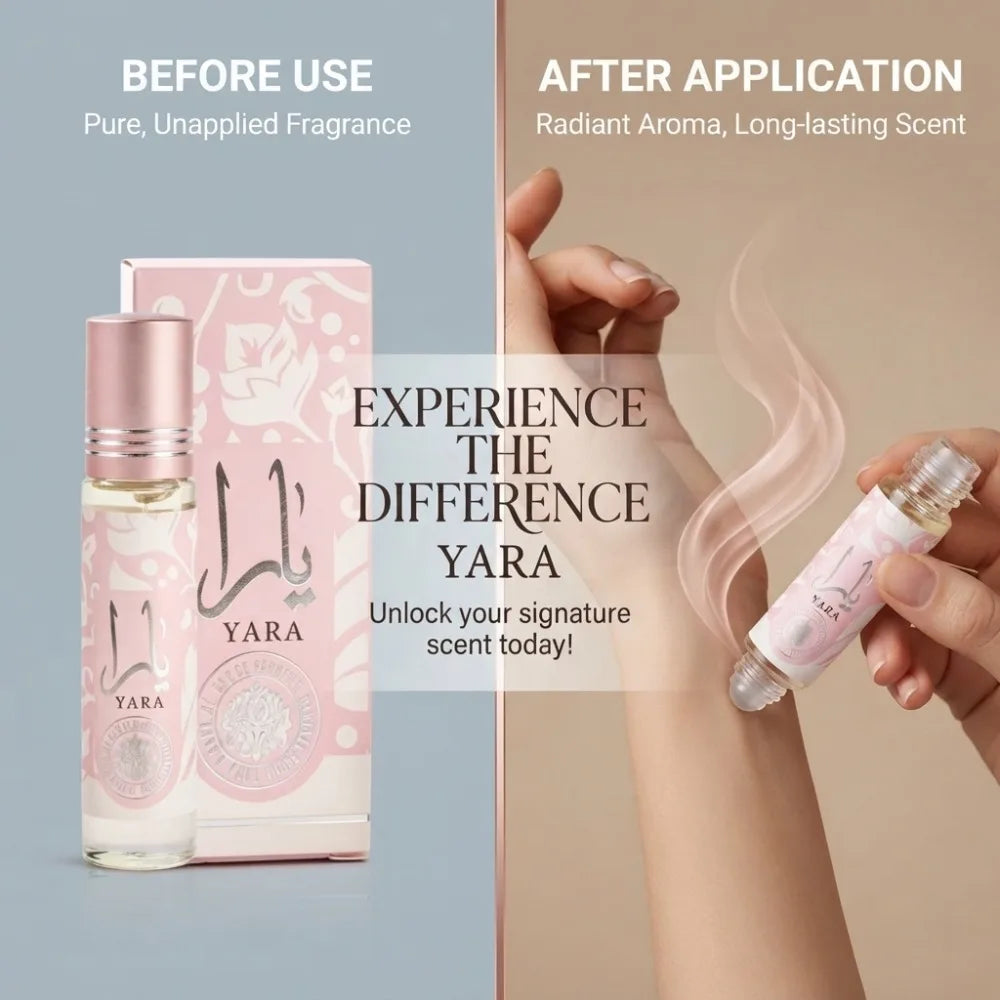 10ML Yara Arab Ball Perfume Has A Long-lasting Portable Fragrance Woman Fresh Light Unique Casual Aromatic Scent for Men Women