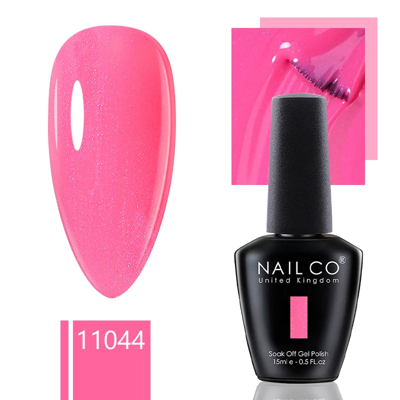 NAILCO 15ml Dark Gel Nail Polish Semi-permanent Varnish Hybrid UV Nails Art Glitter Colors Gel Polish Manicure Enamels For Nails