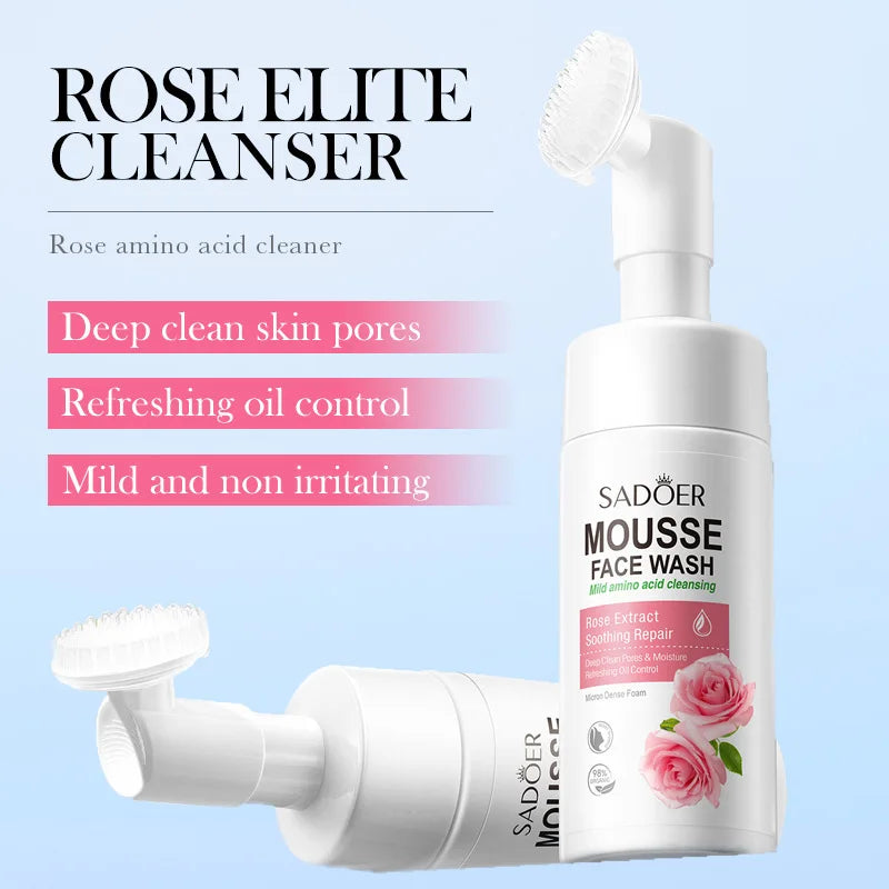 SAODER Fruits Facial Cleanser Face Wash Foam Massasge Cleansing Mossee Moisturizing Hydrating Korean Skin Care