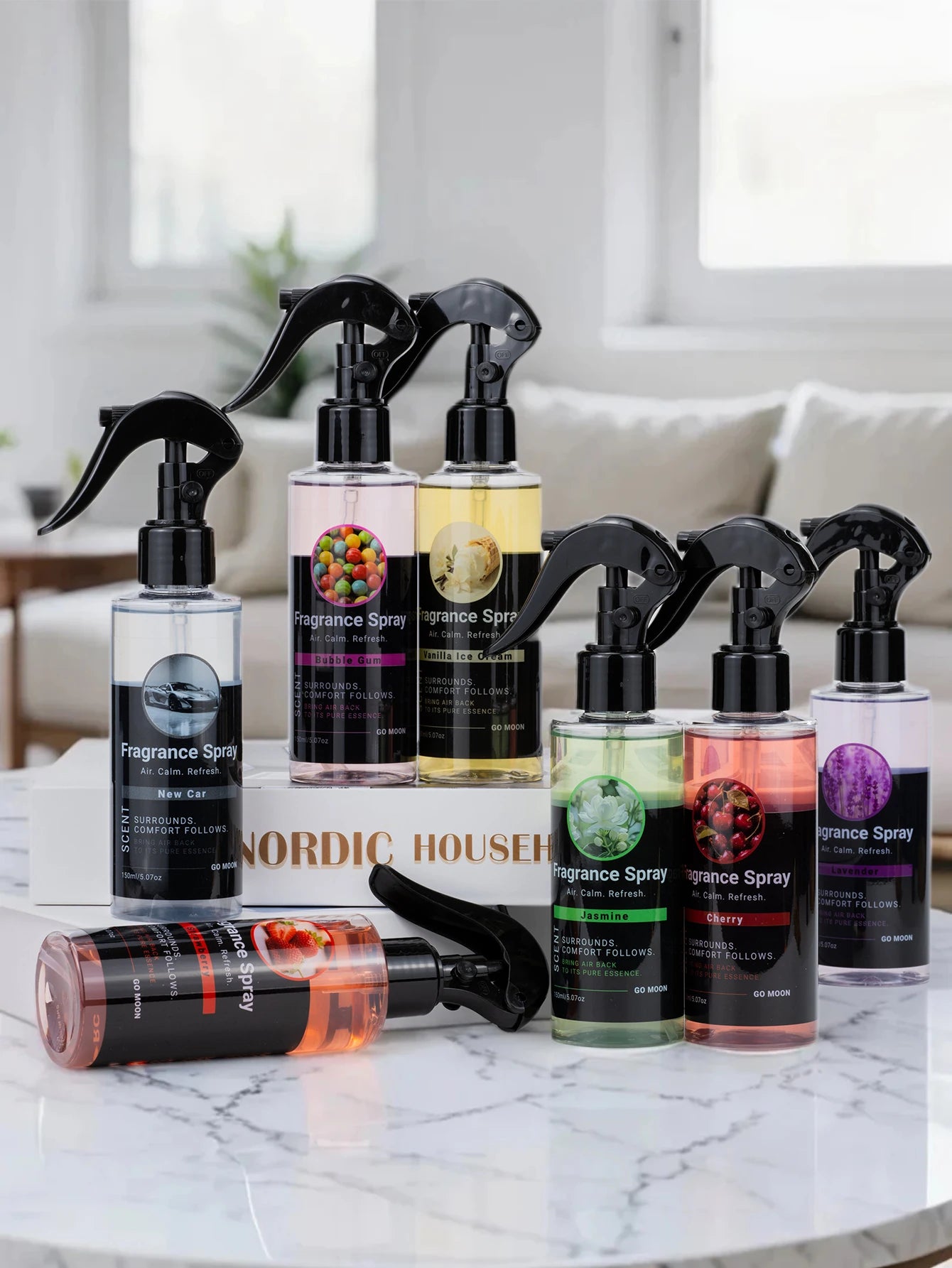 150ml large-capacity fragrance spray, home/car/clothing air freshening spray, 9 scents to choose from