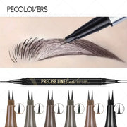 1PC Double-Ended Waterproof Eyebrow Pencil - Non-Fading, Precise Application for Long-Lasting Brow Makeup
