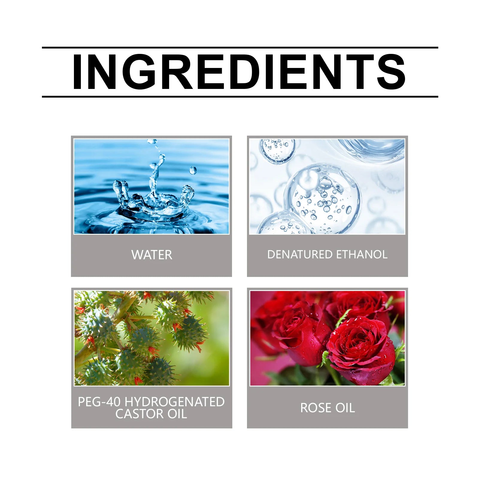 100ml Rose Scented Room Spray Long Lasting Air Freshener Natural Fragrance for Bedroom Bathroom Office Instant Odor Eliminator