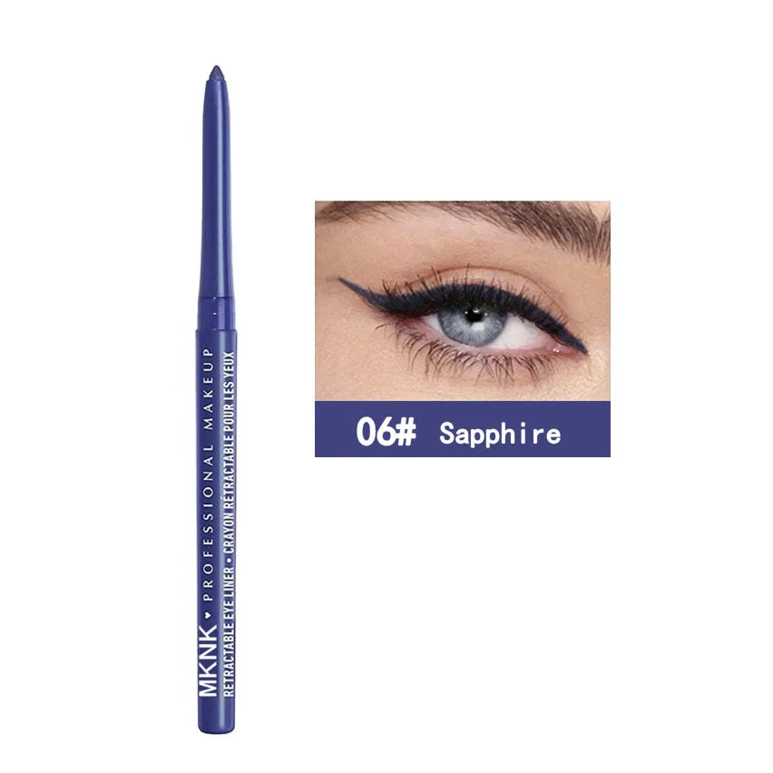 Auto Rotating Eyeliner Gel Pencil &Lip Liner,Easy to Color High Pigment Eye Makeup Pen,Waterproof Long Smudge Resistant Cosmetic