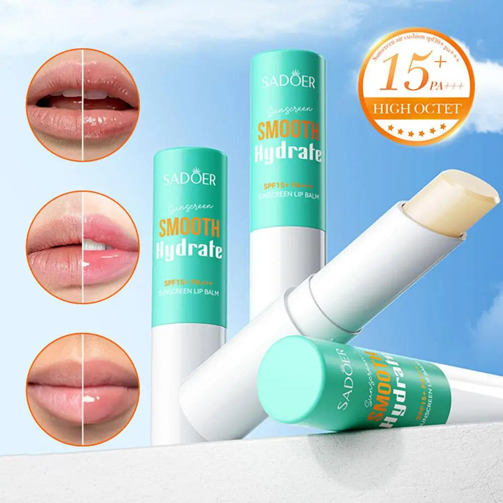 Winter Moisturizing Lip Balm With Hyaluronic Acid Nourishing Shining Hydrating Lip Balm Spf 15+ Sunscreen Lipstick Lip Skin Care