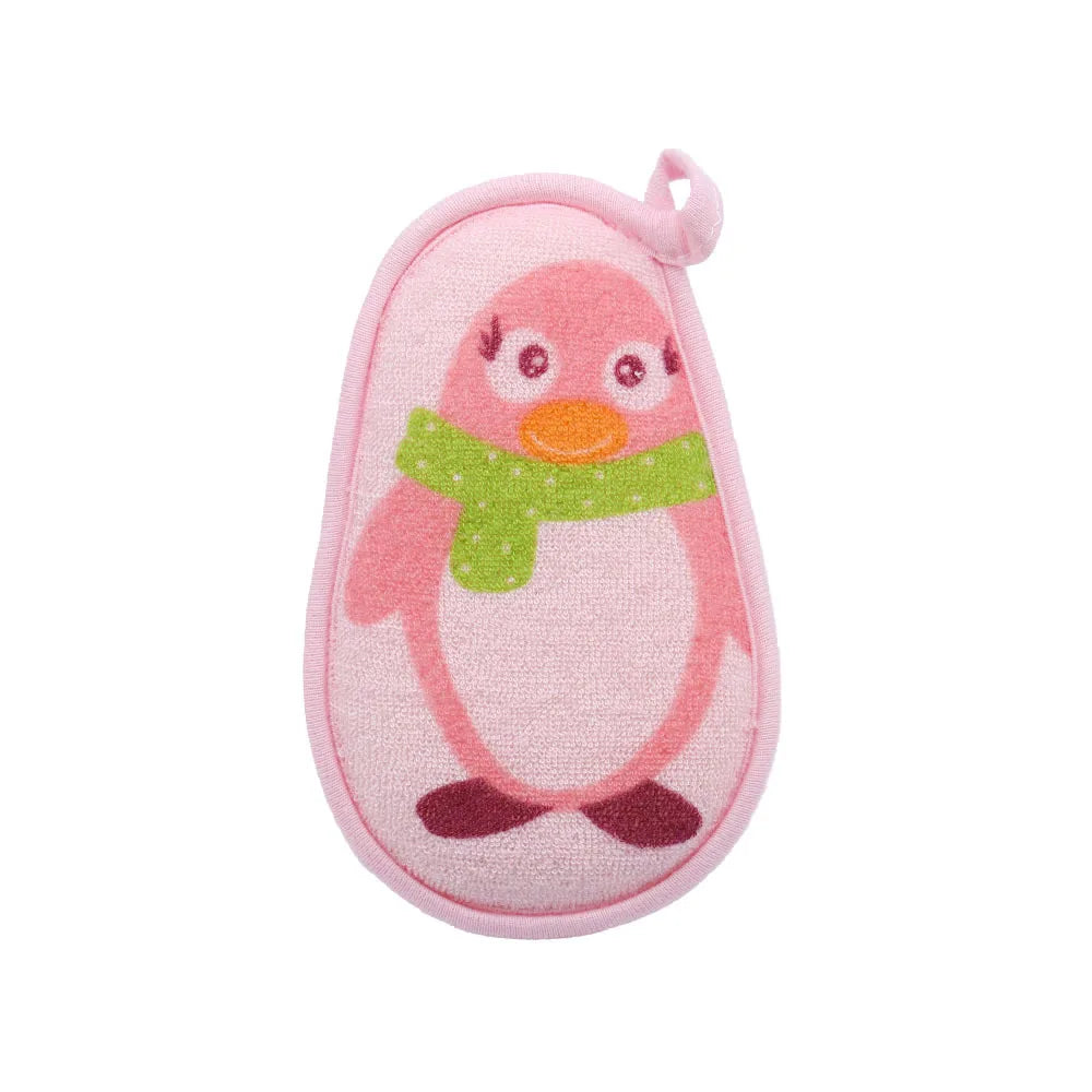 1 Piece Cartoon Animals Towel Fabric Baby Accessories Bath Brushes Soft Newborn Soft Cartoon Bear Children Infant Spong Enfant