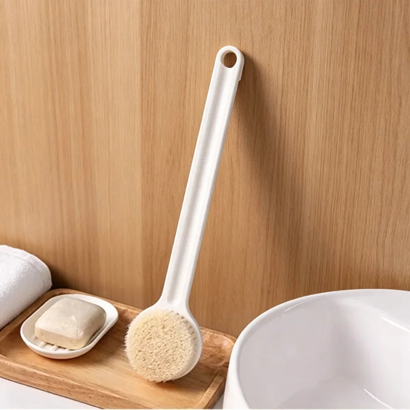 Long Handle Back Brush for Shower Soft Bristles Body Exfoliating Bath Brush Skin Health Shower Back Scrubber Bath Supplies