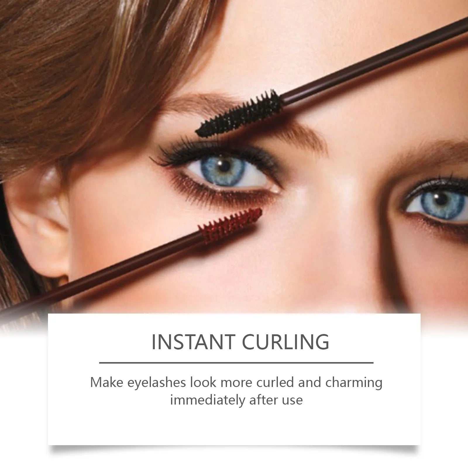 Curling Mascara Eyelashes Black Brown White Natural Lengthening Thick Long Lasting Waterproof Sweatproof Slender Tubing Mascara