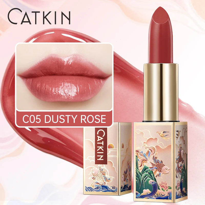 CATKIN Lipstick Colored Lip Balm Moisturizing Long Lasting Anti-Cracking  Repair Nourishing Hydrating  Lips Skin Care