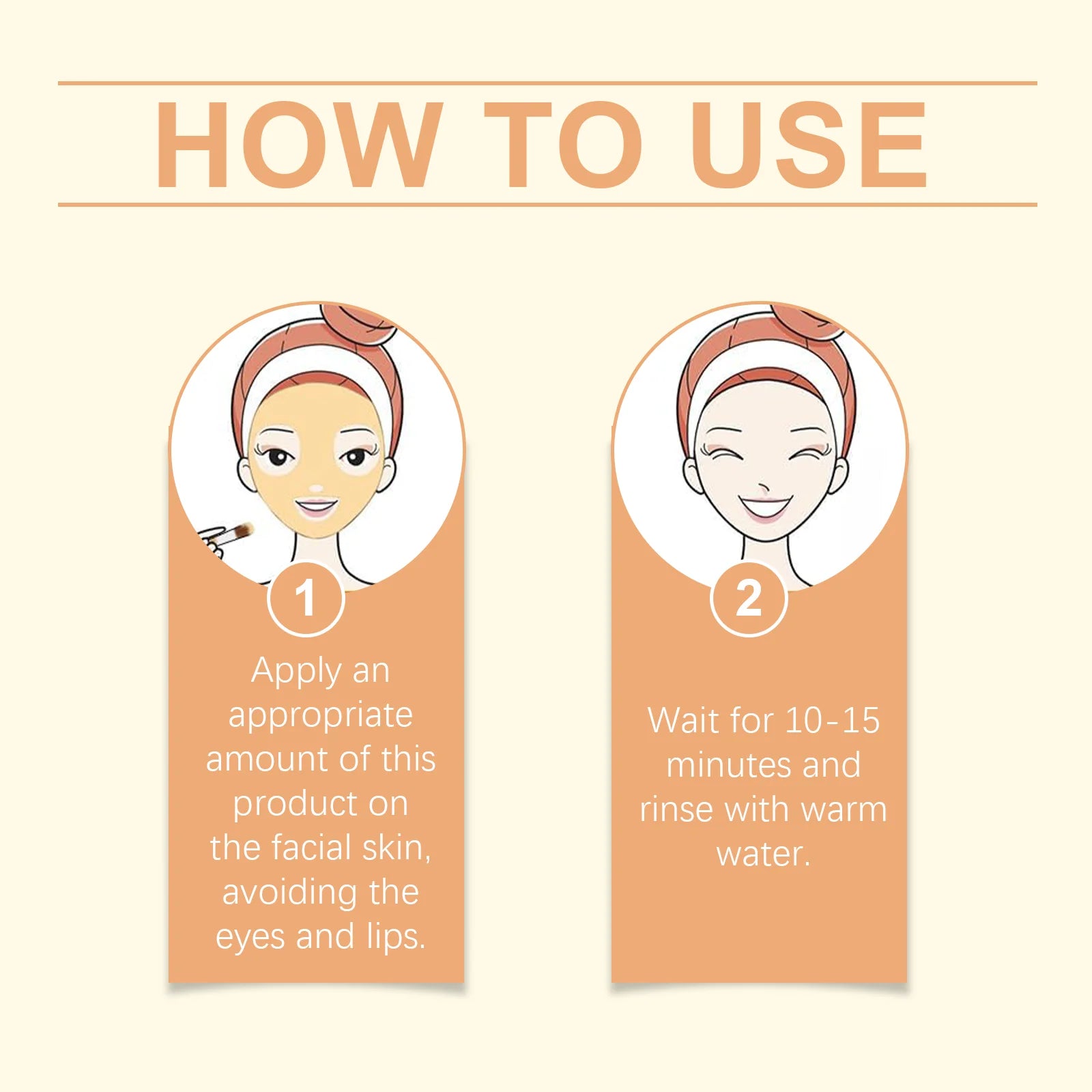 1/3/5PCS Turmeric VitaminC Clay Mask Deep Cleansing Facial Improves Dark Spots Hydrating Skin Care Tightens Skin Evens Skin Tone